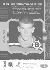 2007-2008 OPC Premier Stitchings PS-BO Bobby Orr
