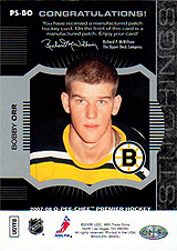 2007-2008 OPC Premier Stitchings PS-BO Bobby Orr