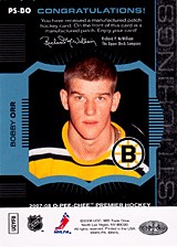 2007-2008 OPC Premier Stitchings PS-BO Bobby Orr