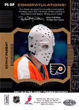 2007-2008 OPC Premier Stitchings PS-BP Bernie Parent