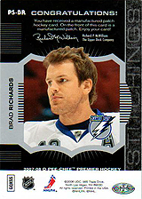 2007-2008 OPC Premier Stitchings PS-BR Brad Richards