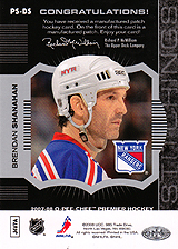 2007-2008 OPC Premier Stitchings PS-BS Brendan Shanahan