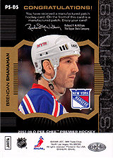 2007-2008 OPC Premier Stitchings PS-BS Brendan Shanahan