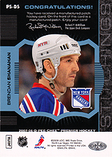 2007-2008 OPC Premier Stitchings PS-BS Brendan Shanahan