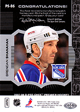 2007-2008 OPC Premier Stitchings PS-BS Brendan Shanahan