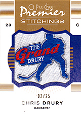 2007-2008 OPC Premier Stitchings PS-CD Chris Drury