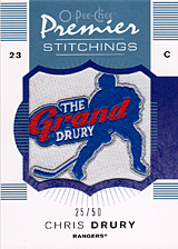 2007-2008 OPC Premier Stitchings PS-CD Chris Drury