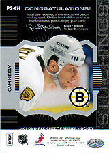 2007-2008 OPC Premier Stitchings PS-CN Cam Neely