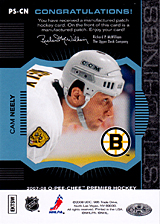 2007-2008 OPC Premier Stitchings PS-CN Cam Neely