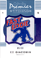 2007-2008 OPC Premier Stitchings PS-EG Ed Giacomin