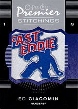 2007-2008 OPC Premier Stitchings PS-EG Ed Giacomin