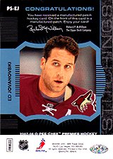 2007-2008 OPC Premier Stitchings PS-EJ Ed Jovanovski