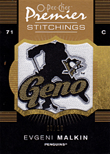 2007-2008 OPC Premier Stitchings PS-EM Evgeni Malkin