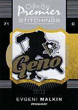 2007-2008 OPC Premier Stitchings PS-EM Evgeni Malkin