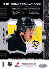2007-2008 OPC Premier Stitchings PS-EM Evgeni Malkin