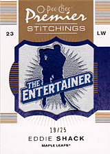 2007-2008 OPC Premier Stitchings PS-ES Eddie Shack