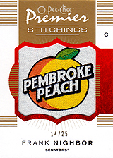 2007-2008 OPC Premier Stitchings PS-FN Frank Nighbor