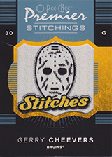 2007-2008 OPC Premier Stitchings PS-GC Gerry Cheevers
