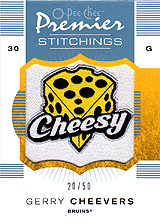2007-2008 OPC Premier Stitchings PS-GC Gerry Cheevers