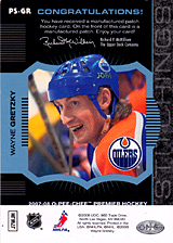 2007-2008 OPC Premier Stitchings PS-GR Wayne Gretzky