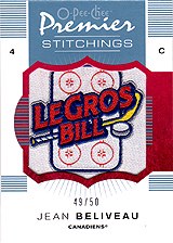 2007-2008 OPC Premier Stitchings PS-JB Jean Beliveau
