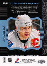 2007-2008 OPC Premier Stitchings PS-JI Jarome Iginla