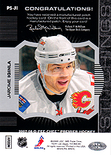2007-2008 OPC Premier Stitchings PS-JI Jarome Iginla