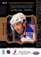 2007-2008 OPC Premier Stitchings PS-JJ Jaromir Jagr