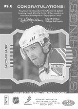 2007-2008 OPC Premier Stitchings PS-JJ Jaromir Jagr