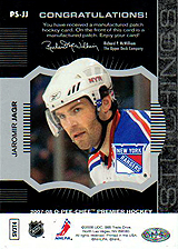 2007-2008 OPC Premier Stitchings PS-JJ Jaromir Jagr