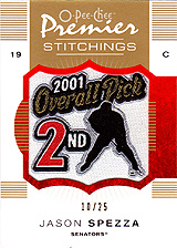 2007-2008 OPC Premier Stitchings PS-JS Jason Spezza