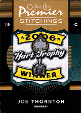 2007-2008 OPC Premier Stitchings PS-JT Joe Thornton