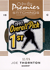 2007-2008 OPC Premier Stitchings PS-JT Joe Thornton