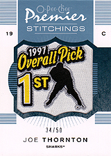 2007-2008 OPC Premier Stitchings PS-JT Joe Thornton