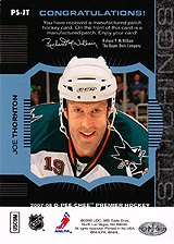 2007-2008 OPC Premier Stitchings PS-JT Joe Thornton