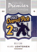 2007-2008 OPC Premier Stitchings PS-KL Kari Lehtonen