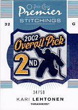 2007-2008 OPC Premier Stitchings PS-KL Kari Lehtonen