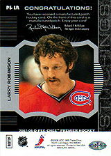 2007-2008 OPC Premier Stitchings PS-LR Larry Robinson