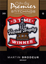 2007-2008 OPC Premier Stitchings PS-MA Martin Brodeur