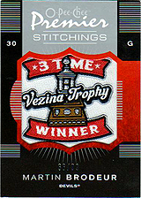 2007-2008 OPC Premier Stitchings PS-MA Martin Brodeur