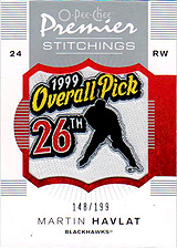 2007-2008 OPC Premier Stitchings PS-MH Martin Havlat