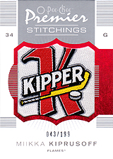 2007-2008 OPC Premier Stitchings PS-MK Miikka Kiprusoff