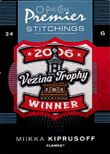 2007-2008 OPC Premier Stitchings PS-MK Miikka Kiprusoff