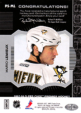 2007-2008 OPC Premier Stitchings PS-ML Mario Lemieux