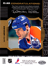 2007-2008 OPC Premier Stitchings PS-MM Mark Messier