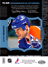 2007-2008 OPC Premier Stitchings PS-MM Mark Messier