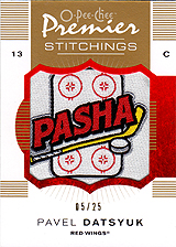 2007-2008 OPC Premier Stitchings PS-PD Pavel Datsyuk