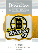 2007-2008 OPC Premier Stitchings PS-PE Phil Esposito