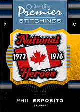 2007-2008 OPC Premier Stitchings PS-PE Phil Esposito