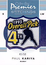 2007-2008 OPC Premier Stitchings PS-PK Paul Kariya